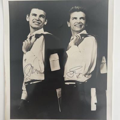 The Everly Brothers signed photo