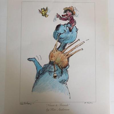 Ken Anderson - Nessie and Friends - Original Lithograph - 1992