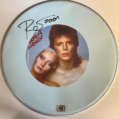 David Bowie Pin Ups signed drum head