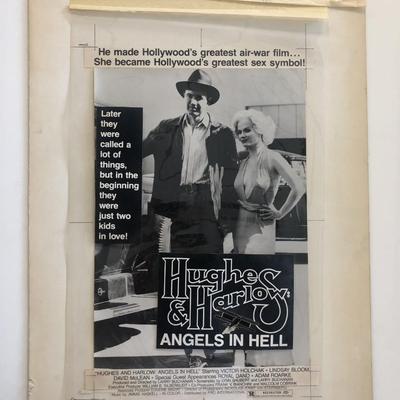 Hughes and Harlow: Angels in Hell Original Vintage Paste Up Movie Poster