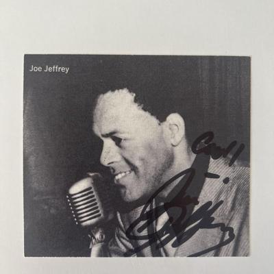 Joe Jeffrey signed photo