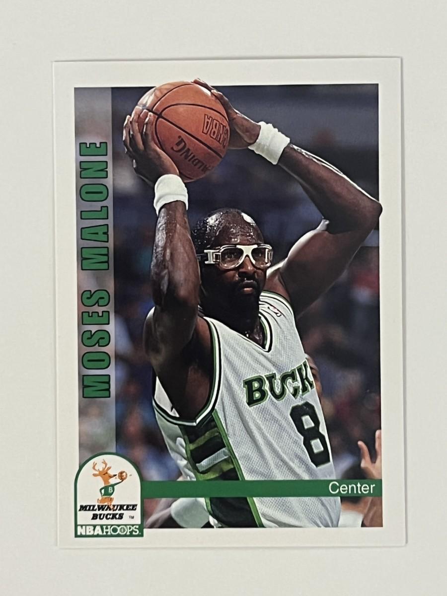 Milwaukee Bucks Moses Malone 1992 Skybox #130 trading card | EstateSales.org