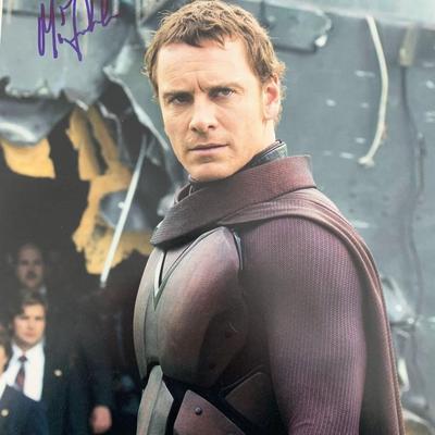 X-Men Michael Fassbender signed movie photo