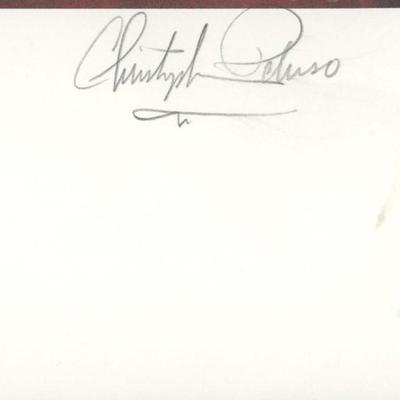 Sports artist Christopher Paluso signature