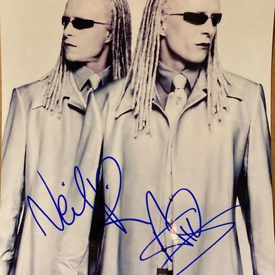 The Matrix Reloaded Alex and Neil Rayment signed movie photo