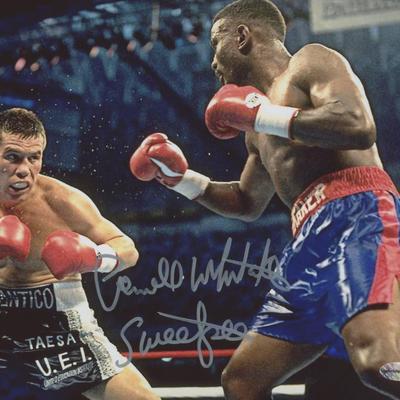 Pernell Whitaker Sr. signed photo