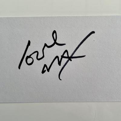 Peter Max signed cut