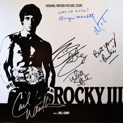 Rocky III signed soundtrack album