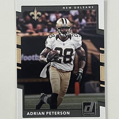 New Orleans Saints Adrian Peterson 2017 Panini #292 trading card 