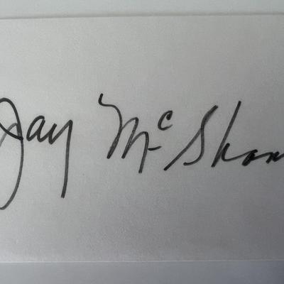 Jay McShann original signature 