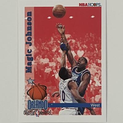 All-Star Magic Johnson 1992 Skybox  #309 trading card 