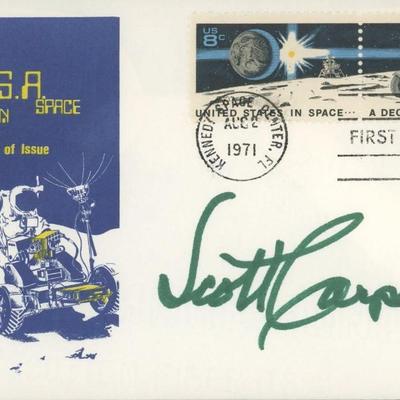 Scott Carpenter Signed 1967 Space Cover. GFA Authenticated
