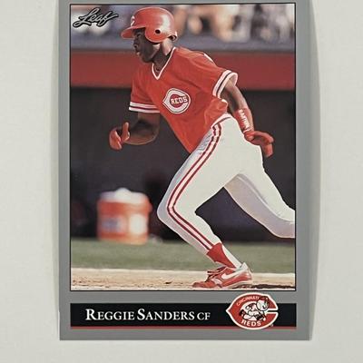 Cincinnati Reds Reggie Sanders 1992 Leaf #360 trading card