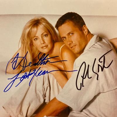 Melrose Place Heather Locklear and Rob Estes signed photo