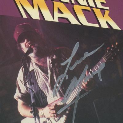 Lonnie Mack signed postercard