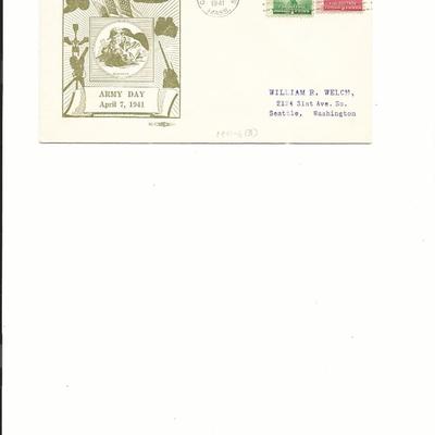 Army Day - First Day Cover - Camp Edwards, Mass. - 1941