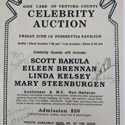 Ventura County celebrity auction signed poster