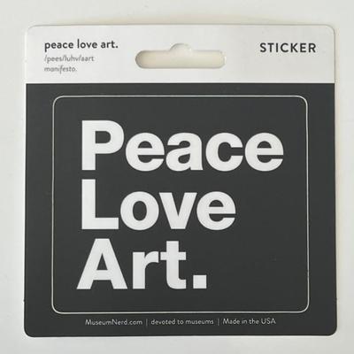 Peace Love Art Sticker 