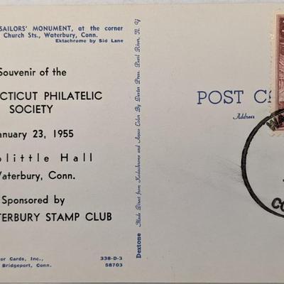 Connecticut Philatelic Society - Soldiers and Sailors Monument First Day Cover