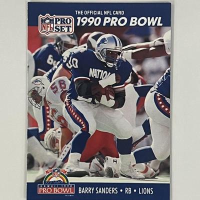 Detroit Lions Barry Sanders 1990 Pro Set Pro Bowl #413 trading card