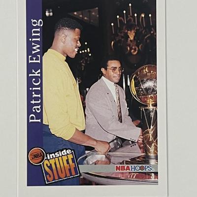 NBA Inside Stuff Patrick Ewing 1992 Skybox #333 trading card 