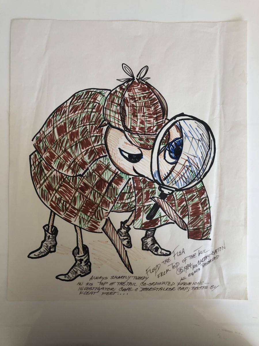 Top of the Tail Floyd the Flea Original Art McCartyEaton 1984