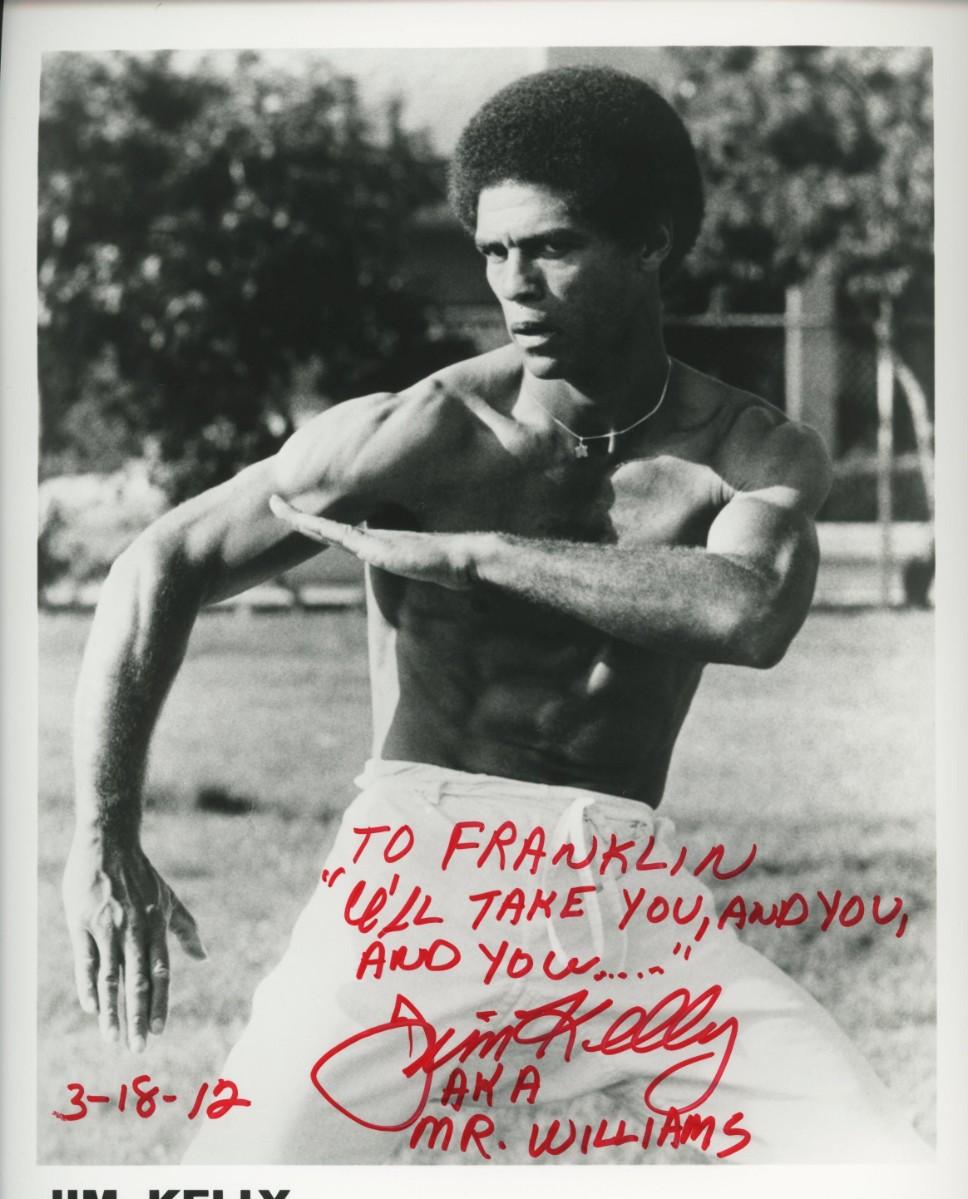 Jim Kelly signed photo | EstateSales.org