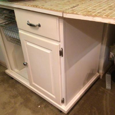1151 Tiled Top Kitchen Island