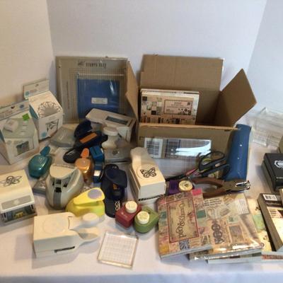 1149 Craft Paper & Paper Punches Large Lot