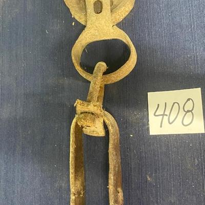 Vintage Iron and Wood Pulley