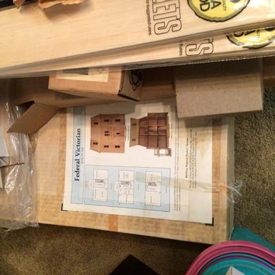 1133 Federal Dollhouse Kit & Assorted Items