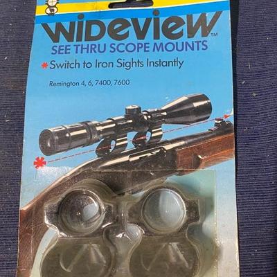 Wide view See Thru Scope Mount