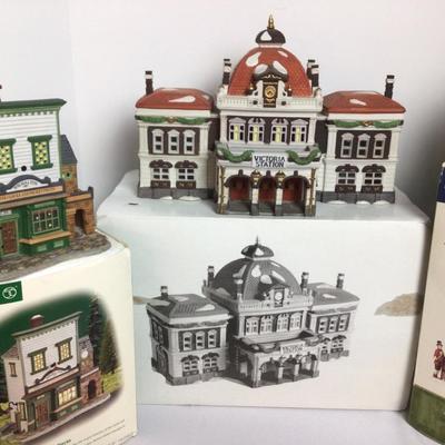 1113 Dept. 56 Victorian Station, Walton Clocks, Beckinghamâ€™s