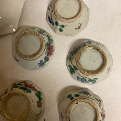 Antique Chinese Dishes And Vintage Nippon Dish.