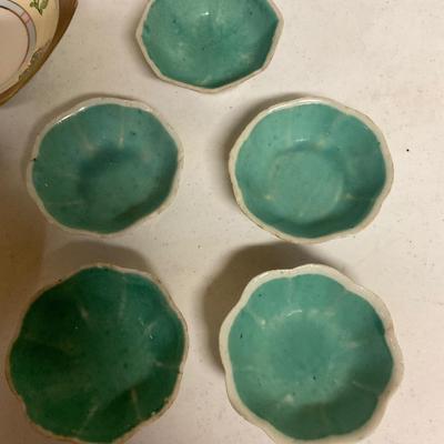 Antique Chinese Dishes And Vintage Nippon Dish.