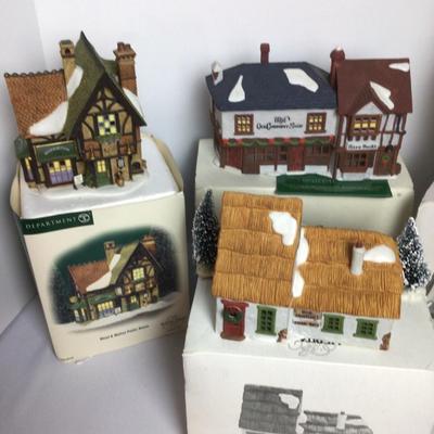 1112 Dept. 56 Christmas Houses Lot of 4