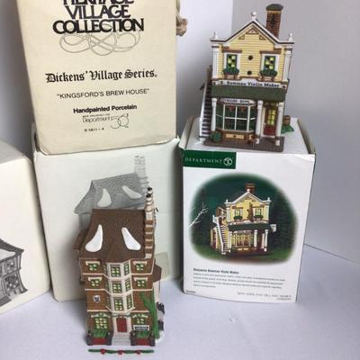 1111 Dep. 56 Christmas Holiday Houses Lot of 4