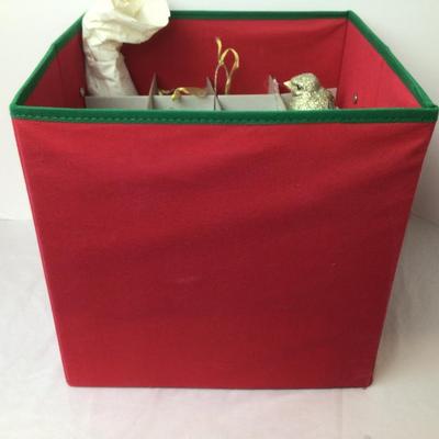 1104 Christmas Ornament Lot Clear Glass Lenox