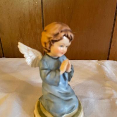 Gorham Kneeling Guardian Angel -- Blue