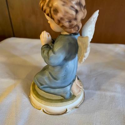 Gorham Kneeling Guardian Angel -- Blue