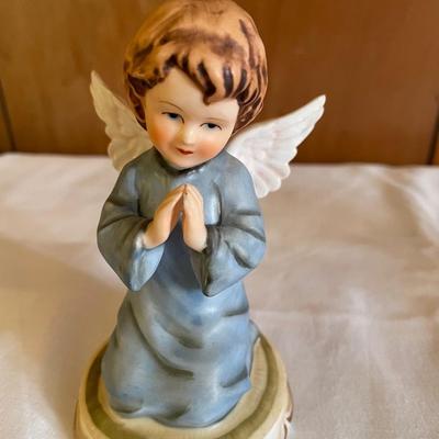 Gorham Kneeling Guardian Angel -- Blue