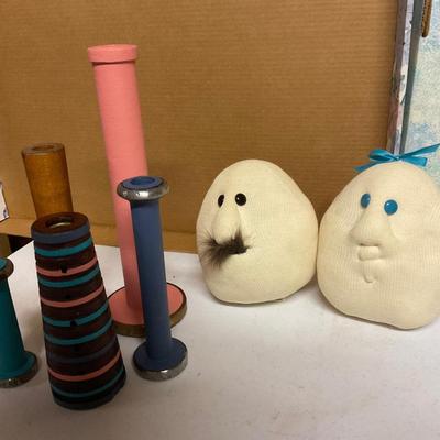 Antique Spools And Gurze Designs Stuffed.