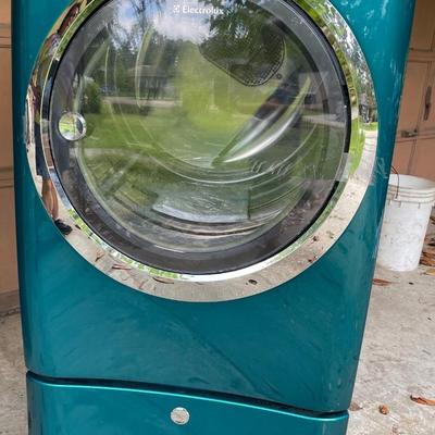 Electrolux "Turquoise Sky" Front Loading Dryer w/base