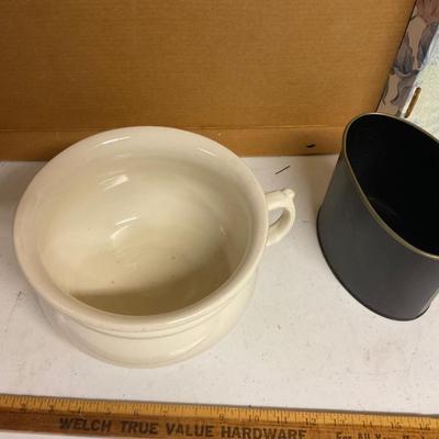 Ceramic Pot And Tin