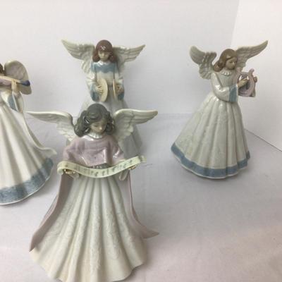 1089 Lladro Angel Lot of 8 Porcelain Figures