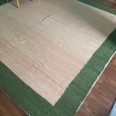 nearly new flat woven kilm rug