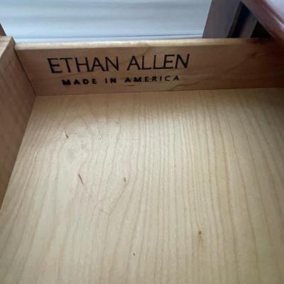 Ethan Allen nightstand and Vintage Lamp