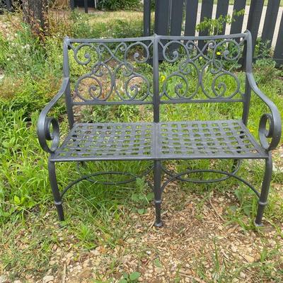 Loveseat Metal Bench