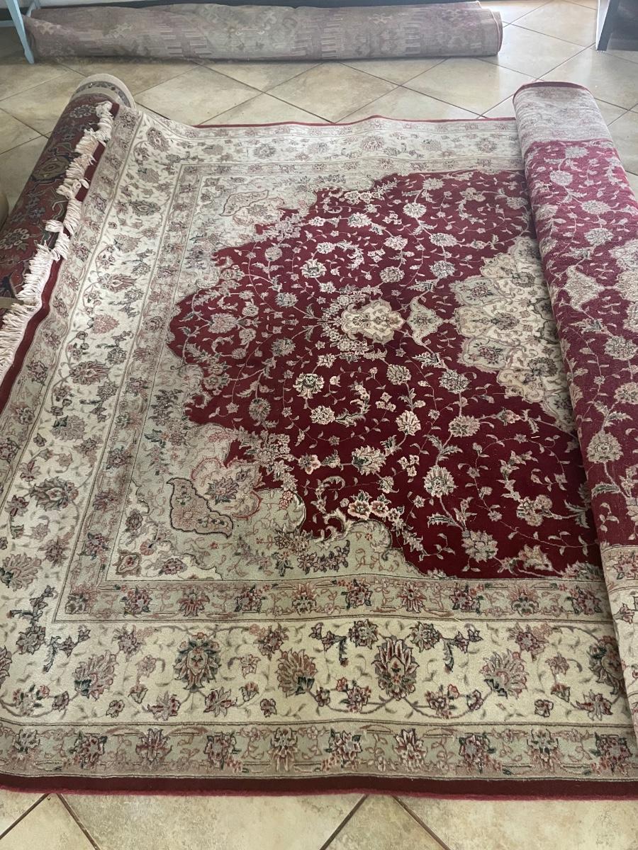 Large wool area rug
