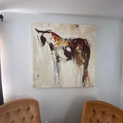 Abstract Horse Canvas